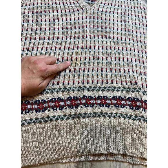 Vintage Michael Ross Fair Isle Sweater Vest 42 - Picture 5 of 10
